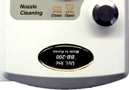 closeup nozzle cleaning